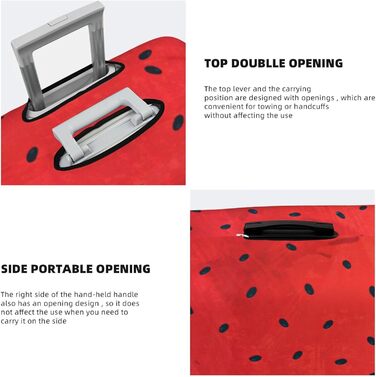 Чохол для валізи Кавун BAFAFA, захисний еластичний чохол від подряпин та пилу, чорний, розмір 80