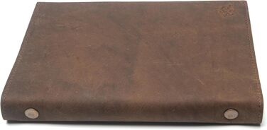 Планер Wanderings зі шкіри A5 сільський багаторазовий щоденник на 6 кілець органайзер ручної роботи зі справжньої шкіри сумісний з Filofax. 100 аркушів, 200 сторінок у лінійку 6&39 x 8,5&39 / 22 x 15 см