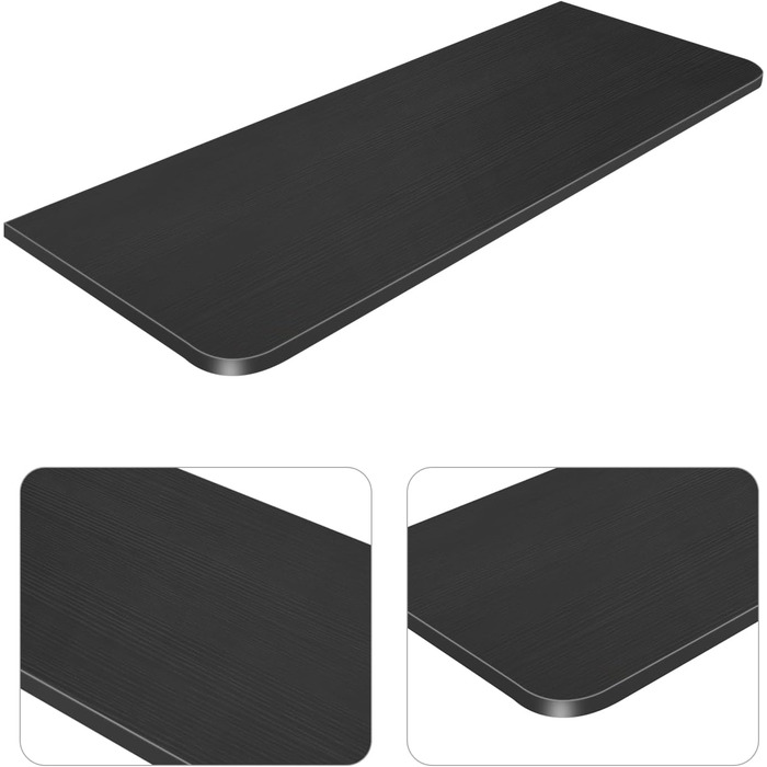 Дерев&39яний настінний розкладний стіл Kedia, компактний обідній стіл, письмовий стіл, кухонний стіл, стіл для ноутбука, обідній стіл, офісний стіл (60 * 30 * 1,6 см, чорний) 60*30*1,6 см, чорний