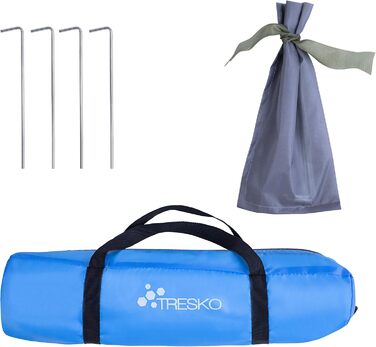 Пляжний намет TRESKO з сумкою для перенесення Пляжний намет із захистом від ультрафіолету 50 Маленький розмір у упаковці Водонепроникний та повітропроникний