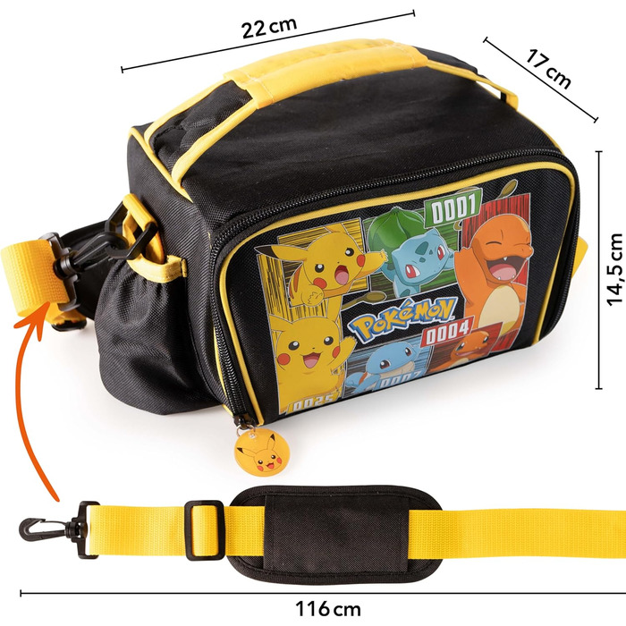 Сумка-холодильник Pokmon з ланч-боксом жовтого кольору
