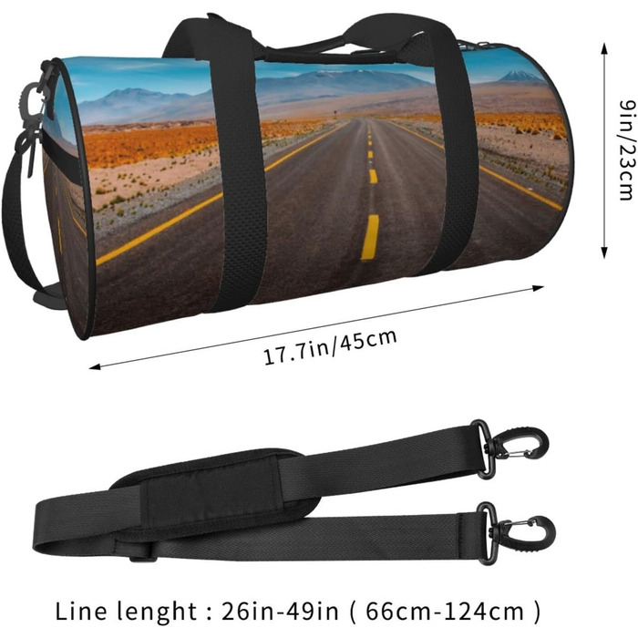Дорожня сумка Пустельна траса, спортивна сумка для чоловіків та жінок, сумка-мішок, спортивна сумка