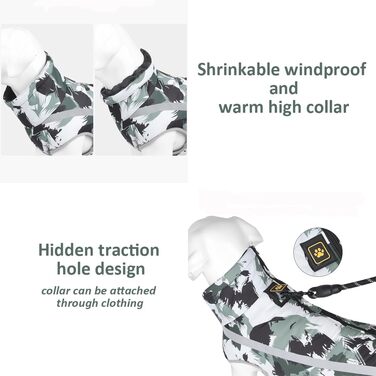 Зимове пальто для собак, светр для собак середніх розмірів, зимові куртки та зимові пальта для собак, светр для собак великих собак (2XL)