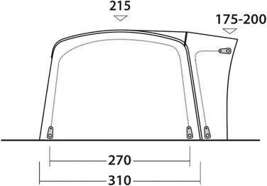 Намет Outwell x сірий, один розмір