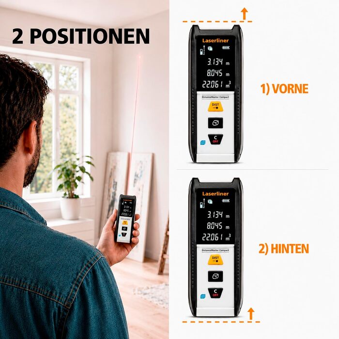 Лазерний далекомір Laserliner DistanceMaster Compact Plus 50