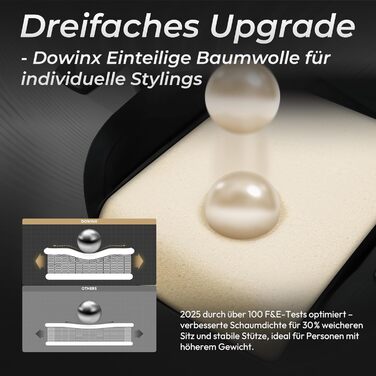 Ігрове крісло Dowinx, дихаюче та ергономічне офісне крісло з мікрофібри велюру, м&39яке сидіння, що нагадує хутро, регульоване робоче крісло з підставкою для ніг, світло-чорне