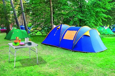 Складаний стіл Camp Active - Ніжки з регульованою висотою - Надлегкий алюміній - 75x55x60 см, сріблястий