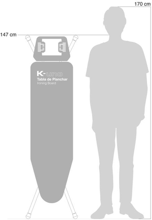 Дошка для прасування Rolser K-UNO Black Tube Blanco/Negro (K01016-2064)