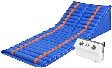 Протипролежневий матрац FOOJO, матрац зі змінним тиском, функцією підйому та перекидання вліво/вправо, медичний надувний матрац для профілактики пролежнів та виразок під час декубіту