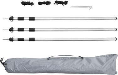 Ваш брезент GEAR Caravan Sun Sail Caravan 4 x 2.4 м Сонцезахисний навіс з палицями УФ 50 захист водонепроникний 5000 мм