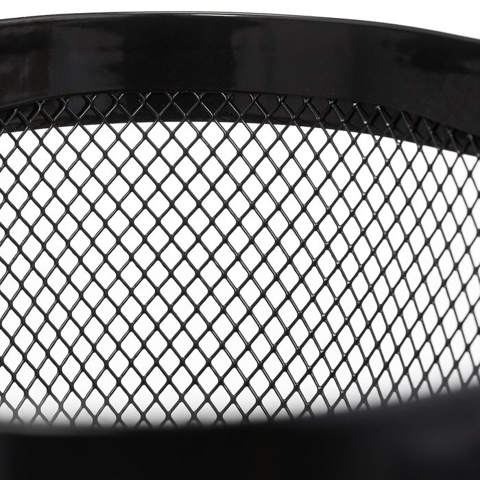 Дротяний кошик Relaxdays з ручкою, комплект з 2 шт. , металевий, бамбук, ВxШxГ 17,5 x 26 x 24,5 см, квадратний кошик для зберігання, чорний