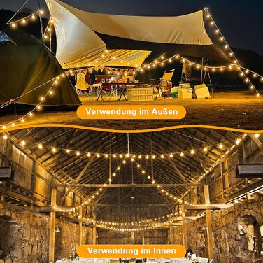 Світлодіодні казкові вогні зовнішні лампочки 20M - 65FT зовнішні казкові вогні потужність з 30 2 G40 лампочка IP44 атмосферостійки