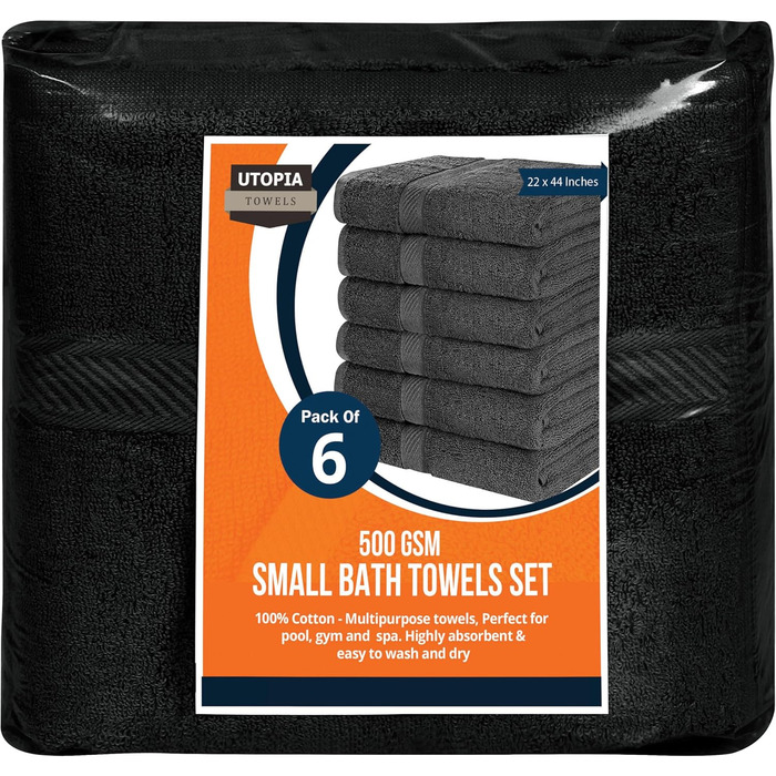 Упаковок банних рушників середнього розміру з 100 бавовни з петлями для підвішування, рушники для душу 60x120 см, м'які та поглина