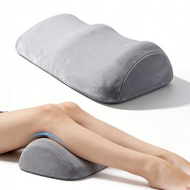 Подушка для колін, подушка для підняття ніг, подушка для ніг, подушка для колін для сну, ергономічна подушка з позиціонування з піни з пам&39яттю форми для колін та ніг (світло-сіра)