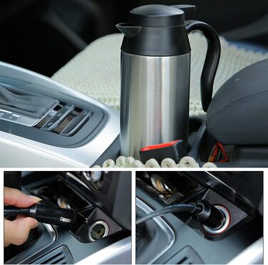 Автомобільний чайник Hangrow 12V, 650ml Kettle Usb, прикурювач Подорожній чайник Чайник Автомобільний чайник Прикурювач для подоро