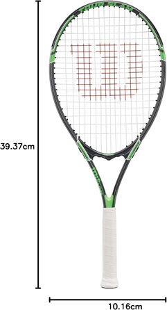 Тенісна ракетка Wilson Tour Slam Adult 27" 312 г L2 (4¼") сіро-зелена V-Matrix XL голова 110" для початківців та рекреаційних гравців офіційний Wilson USA оригінал 2025