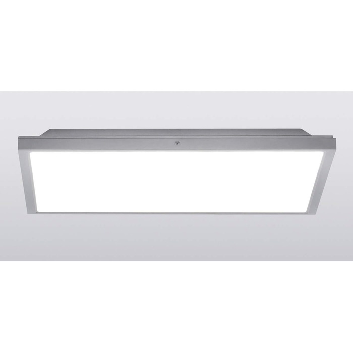 Стеля LED-світильник Trio, нержавіюча сталь, білий акрил, 30x30см, 622713007
