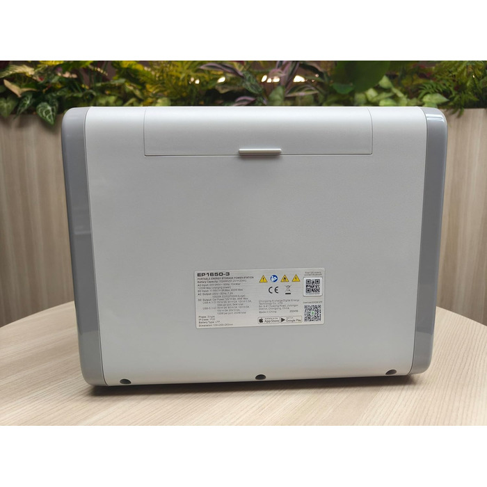 Портативна електростанція EHOM EP1650, сонячний генератор 1024 Втгод LiFePO4 з 3 виходами змінного струму * 1650 Вт (пікова потужність 2700 Вт), 2 портами USB-C * 100 Вт, сонячна зарядка 400 Вт, ультратиха, аварійне живлення для дому, подорожей, кемпінгу 