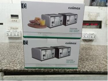 Тостер на 4 скибочки, тостер CUSIMAX з нержавіючої сталі зі світлодіодним дисплеєм та 4 надзвичайно широкими слотами для тостів, 2