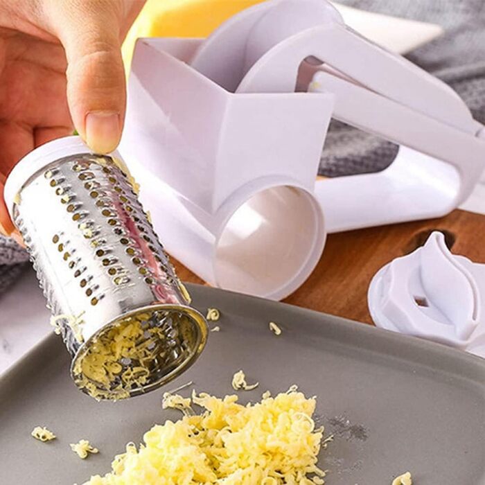 Ручна дробарка Dariokki, ручна нарізка для сиру з ручним приводом і барабаном з нержавіючої сталі для тертки твердого сиру