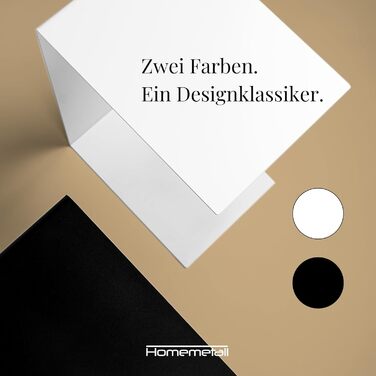 Металевий журнальний столик C-подібної форми - чорне порошкове покриття - сучасний журнальний столик для дивана, софи, крісла або як тумбочка біля ліжка - висота 48 см, чорний колір 48 см
