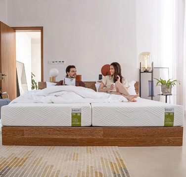 Матрац MLILY Pro 90x200 см Матрац з піни з ефектом пам&39яті висотою 22 см Комфортний сон 7 зон комфорту та 3 шари для спокійного сну Pro 90 x 200 см