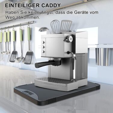 Розсувна дошка підкладка під кавоварку підставка повністю автоматична кавоварка, висувна дошка для Monsieur Cuisine Connect Smart Trend, Thermomix, Wunderpeeler, кухонний комбайн Lidl.