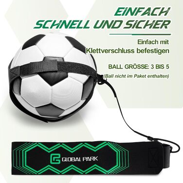 Тренажер для кидків ударів Global Park з регульованим флуоресцентним освітленням для сольних тренувань з футболу/волейболу/регбі