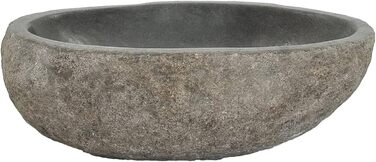 Умивальник річковий камінь овальний 29–38 см — натуральний камінь, ручна робота