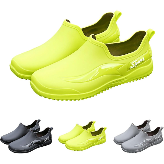 Чоловіче взуття розмір 45, чорне, для кухні, для риболовлі, для роботи, нековзний верх, короткі гумові чоботи, розмір 97, чоловіче взуття розмір 40 EU, зелене