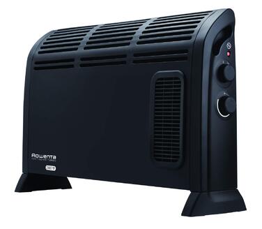 Конвекторний обігрівач Rowenta CO3035 Vectissimo Два рівні потужності Електричний обігрівач Для використання в приміщенні Для кімнат площею до 25 м, Чорний Конвектор