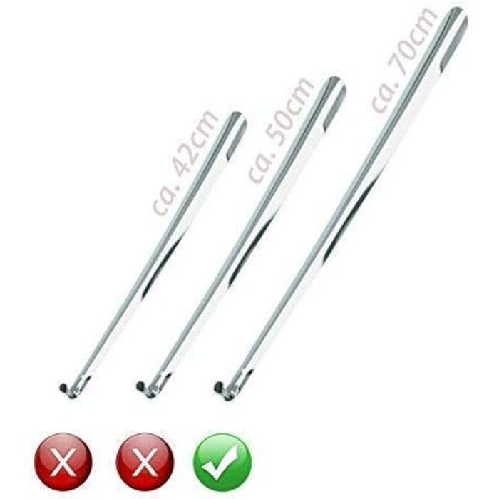 Прибл. 70 см преміальний металевий ріжок для взуття, дуже міцний ріжок, довгий