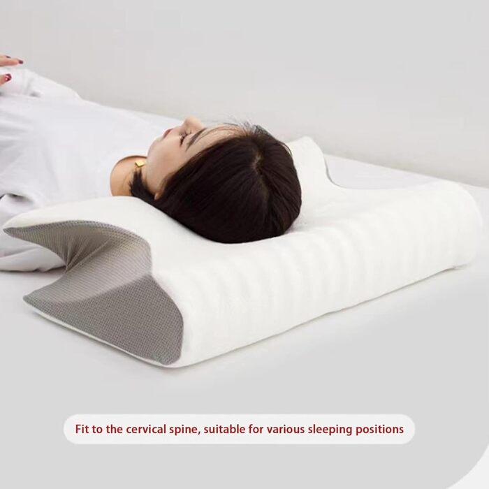 Ортопедична подушка для шиї Orthosleep Serenium для полегшення болю в шиї, ергономічна подушка зі знімним чохлом для легкого чищення