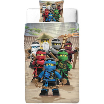 Комплект постільної білизни для хлопчиків Ninjago - дитяча постільна білизна - мотив Лего BE COOL - 2 шт. - наволочка 80x80 підоді