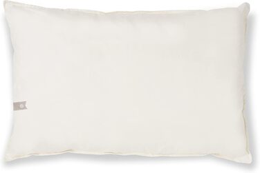 Дитяча подушка Little Green Sheep 40x60 см, дитяча подушка з органічної вовни для малюків - м'яко сформована для всебічного комфор