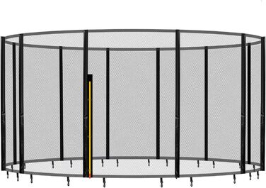 Баунсальська захисна сітка для батуту Ø 183 185 244 250 275 277 300 305 335 337 366 370 396 400 427 430 457 460 487 490 (JS) Змінна сітка Tampoline Net для батуту Outdoor (Net JS Ø 457 см 12 Poles H 180 см)