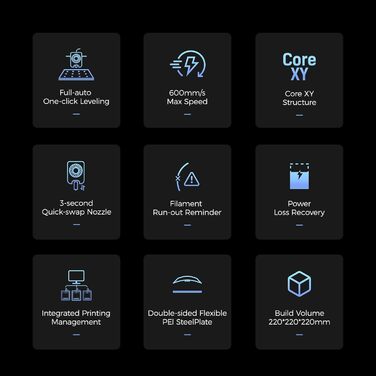 Принтер Flashforge Adventurer 5M з безпомилковим першим шаром, автоматичним вирівнюванням і швидкознімною насадкою, максимальна шв