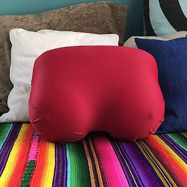 Подушка для грудей з піни з ефектом пам&39яті, подушка для шиї з повільним відскоком, м&39яка подушка для підтримки спини, подушка для шиї в спальні для чоловіків та жінок, (червоне вино)