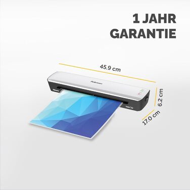 Ламінатор Fellowes Sola A3 для дому та домашнього офісу, для ламінування пакетів товщиною до 125 мікрон, без заїдання, ламінатор для ламінування фотографій, документів, рецептів, карток та багато іншого.