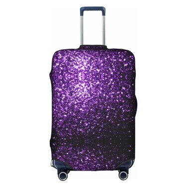 Чохол для валізи BREAUX Ліловий блиск, двосторонній дизайн, білий, маленький
