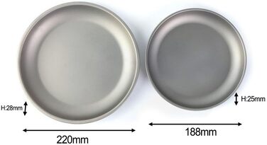 Миска Титан для фруктів, ідеальна для кемпінгу та пікніків (22 см)