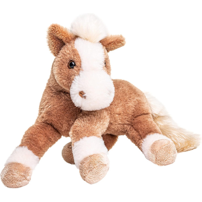М'яка іграшка Uni-Toys - Конячка коричнева, лежача - 28 см