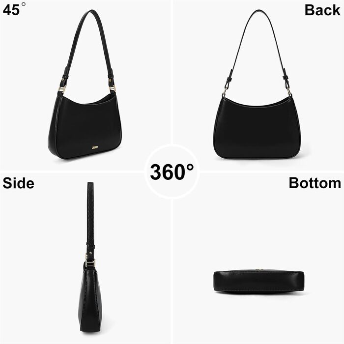 Сумка-клатч Y2K, жіноча напівмісяць хобо, шкіряна сумка з верхньою ручкою, кросбоді сумка, червоний гаманець осінньої моди Y2K A01-чорний