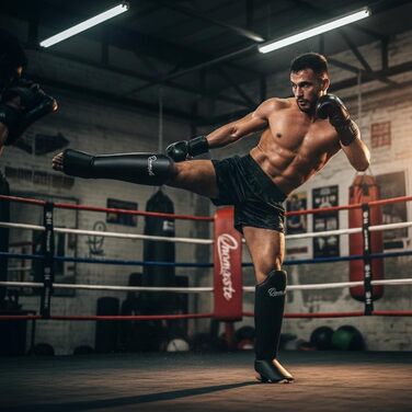 Шкіряні щитки для гомілок з м&39якою підкладкою, ShinGuard, шкіра, бойові мистецтва, тренування з карате, кікбоксинг MMA, муай-тай, крав-мага для ніг, великий / дуже великий розмір