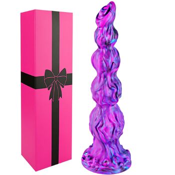 Силіконовий гігантський фентезійний вузол анальний фалоімітатор, монстр-вузол кінський фалоімітатор, 33 см реалістичний фентезійний дракон-фалоімітатор з 4 собачими вузлами, силіконовий товстий анальний фалоімітатор на присосці, XXXL гігантський вузол фал