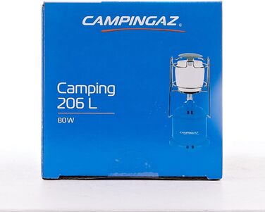 Газова лампа Camping 206, синя, розмір L, 12 x 12 x 26 см, 2000010189