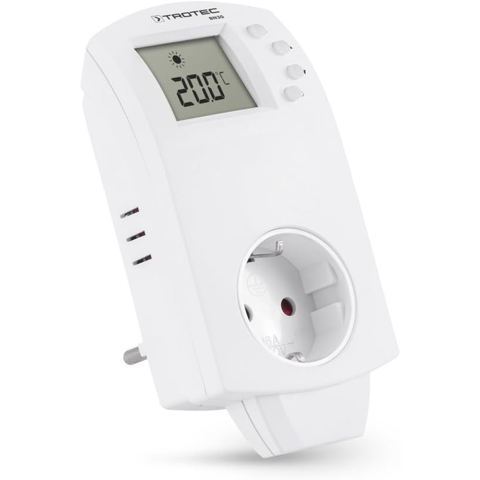 Вставний термостат TROTEC BN30, термовимикач для інфрачервоного опалення, кімнатний термостат, 5-30 C