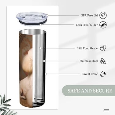 Кухоль з прямою трубочкою, дизайн пуделя, принт, дорожній кухоль, підходить для кемпінгу, офісу та дому, 590 мл