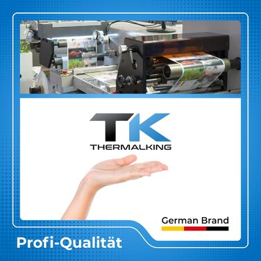 Термопапір THERMALKING у рулонах 80 мм x 80 мм x 12 мм для чекових принтерів, таких як Epson, IBM тощо - Рулони чеків 80x80x12 Термопапір - Рулони касового апарату Термопапір - Підходить для систем друку з вимогами до паперу до 80 м (40 шт.) 80 мм - Ø80 м