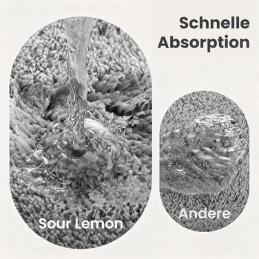 Килимок для ванної Sour Lemon, нековзний, 50x120 см, сірий килимок для ванної з мікрофібри, килимок для ванної, що миється, м&39який та пухнастий килимок для ванної, абсорбуючий килимок для душу, ванни, туалету, сірий, 50 x 120 см
